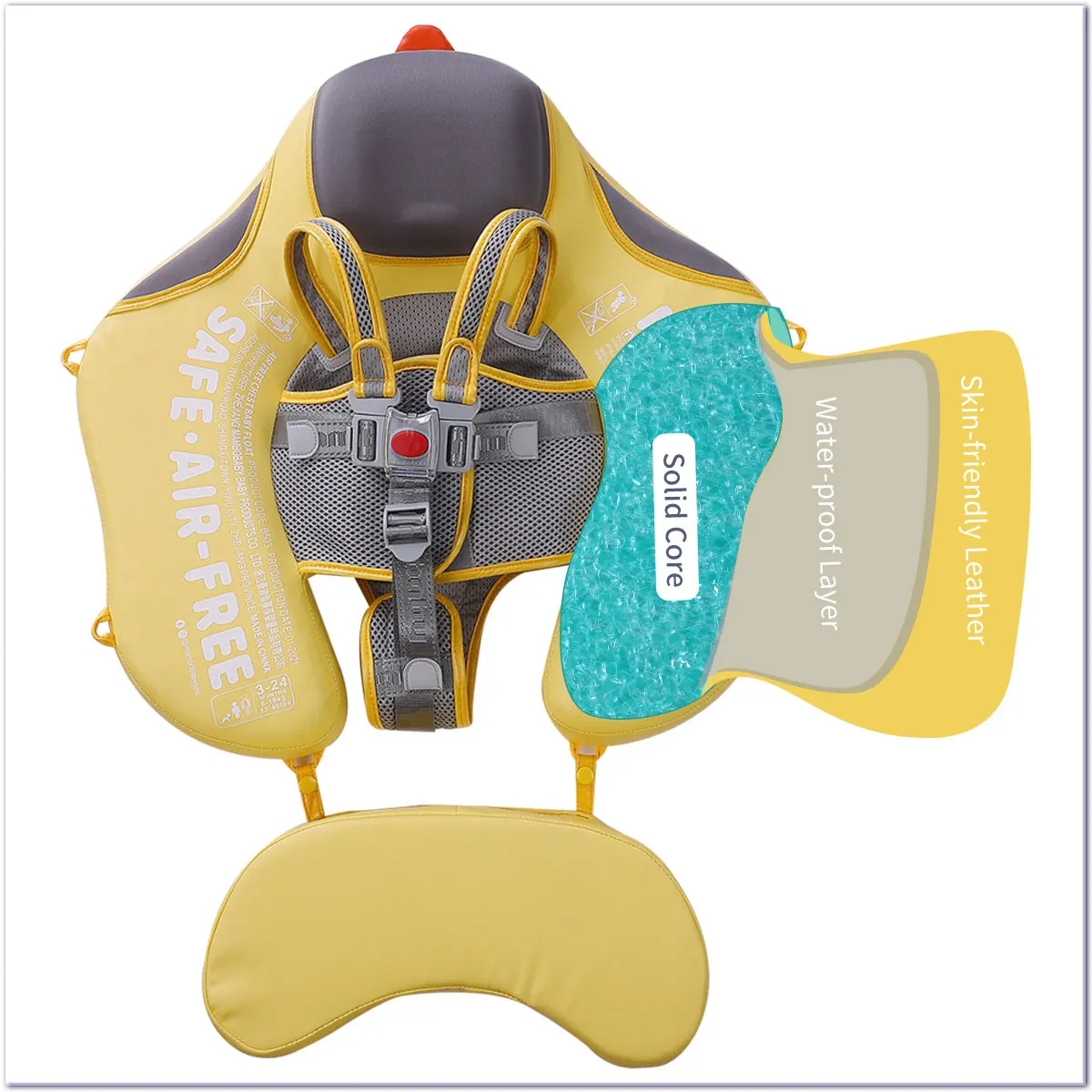 Mambobaby Float VIP 3: Non-Inflatable Baby Swim Trainer with Canopy 12 kf Ab1f93b9d5b16453399c47da4d45b8d87p