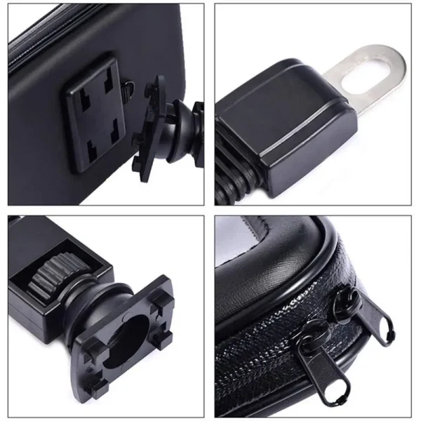 Motorcycle Telephone Holder Support Moto Bicycle Rear View Mirror Stand Mount Waterproof Scooter Motorbike Phone Bag for Samsung - Image 6