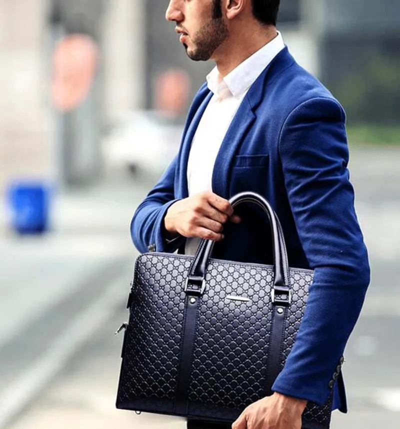 Men's Leather Business Briefcase: Large Capacity Laptop Messenger Handbag 9 kf H4eb917664d244eb3874b55c50eb290b5C