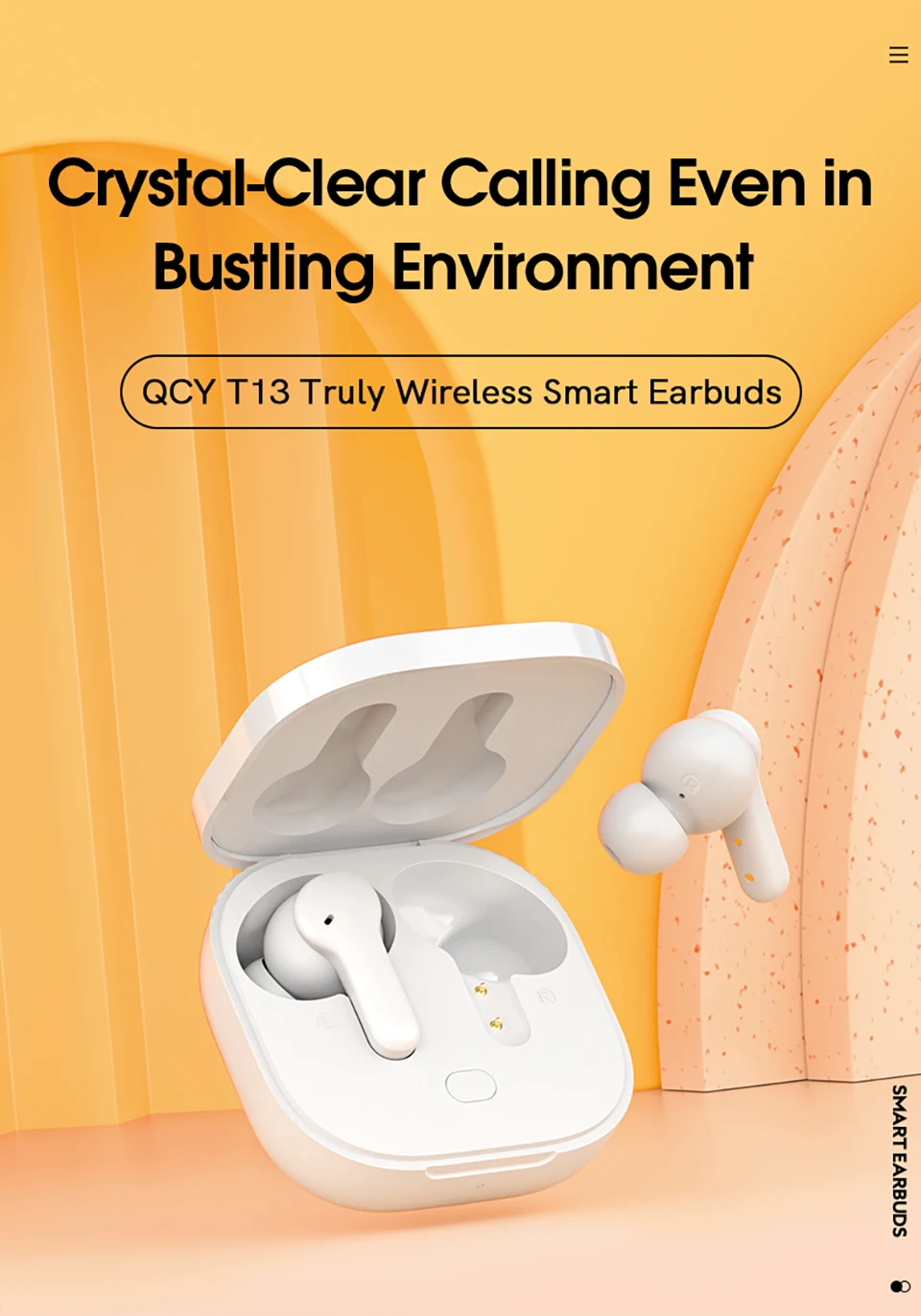 QCY T13 TWS Headphones: BT 5.1, 4 Mics, ENC HD Call, Touch Control 7 kf H6d62175651a54819bebc315770e91971w