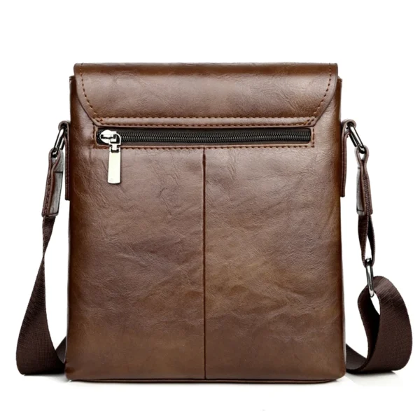 Kangaroo Luxury Brand Vintage Men Shoulder Bag Leather Messenger Bag Waterproof Office Business Crossbody Bag For Male Handbags - Image 4