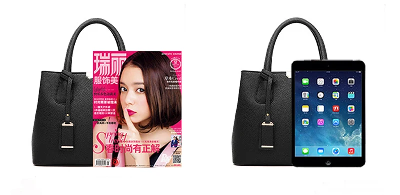 Women's PU Leather Handbags: Large Square Tote Shoulder Crossbody Bags 42 kf