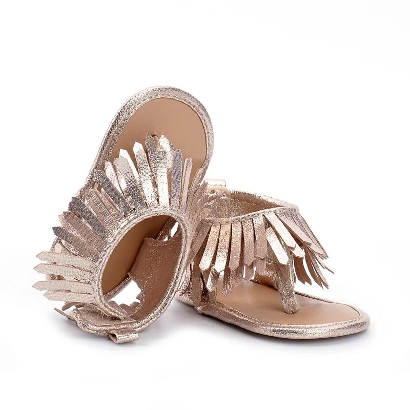 Citgeett Baby Shoes: Leather Fringe Tassel Summer Shoes (Infant 0-12M) 12 kf