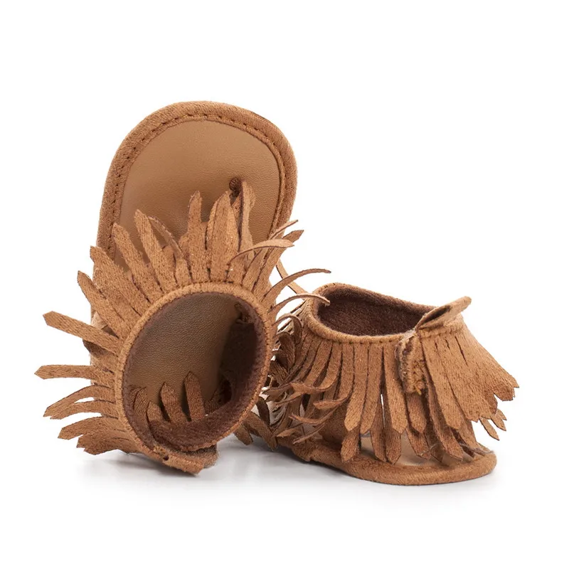 Citgeett Baby Shoes: Leather Fringe Tassel Summer Shoes (Infant 0-12M) 9 kf