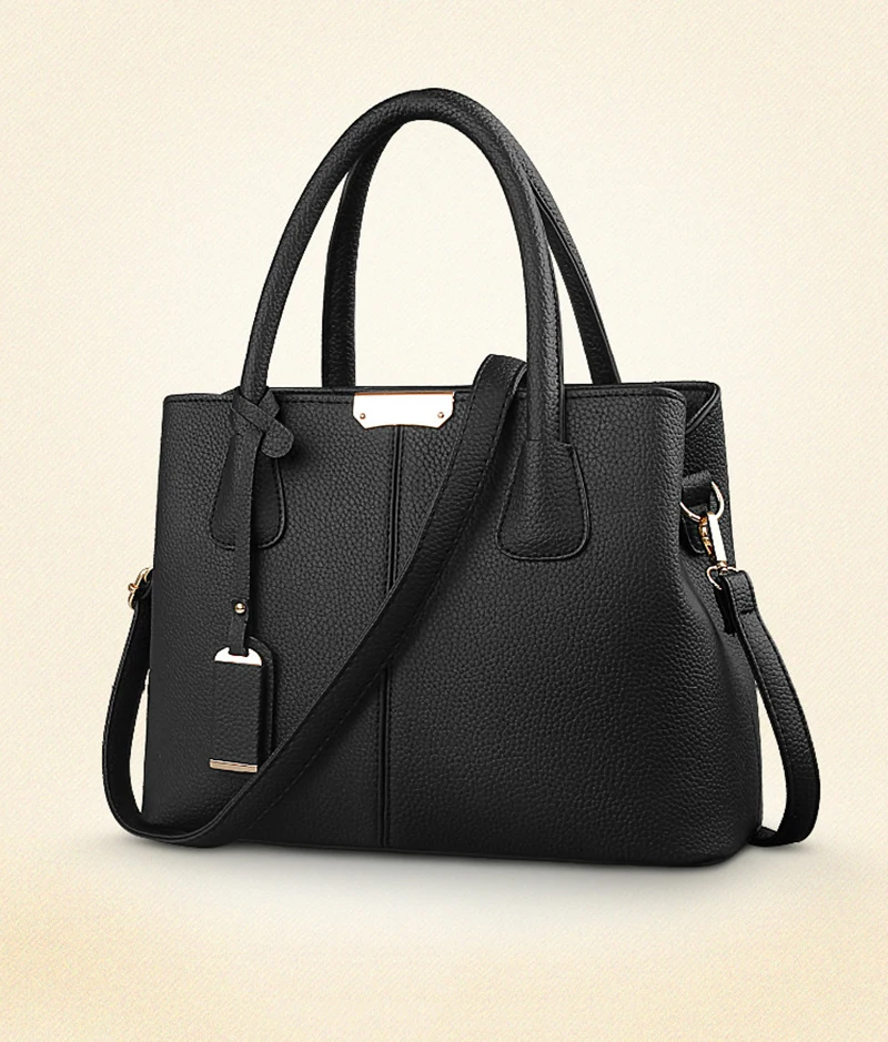 Women's PU Leather Handbags: Large Square Tote Shoulder Crossbody Bags 15 kf