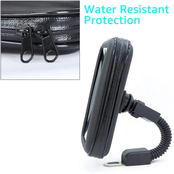 Motorcycle Telephone Holder Support Moto Bicycle Rear View Mirror Stand Mount Waterproof Scooter Motorbike Phone Bag for Samsung - Image 4