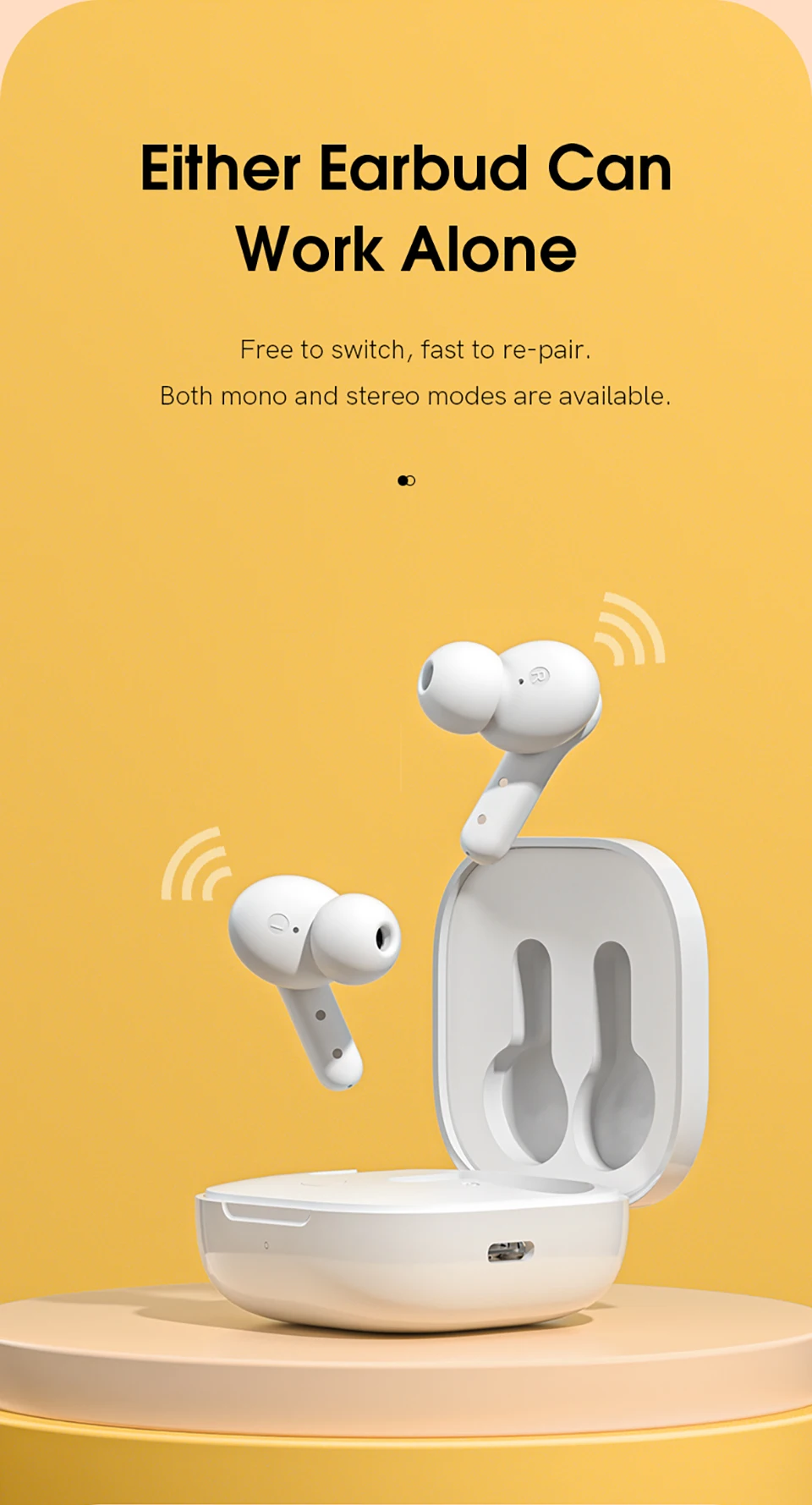 QCY T13 TWS Headphones: BT 5.1, 4 Mics, ENC HD Call, Touch Control 17 kf Heeb53a38a2254f3cbd1e7751713e70c65
