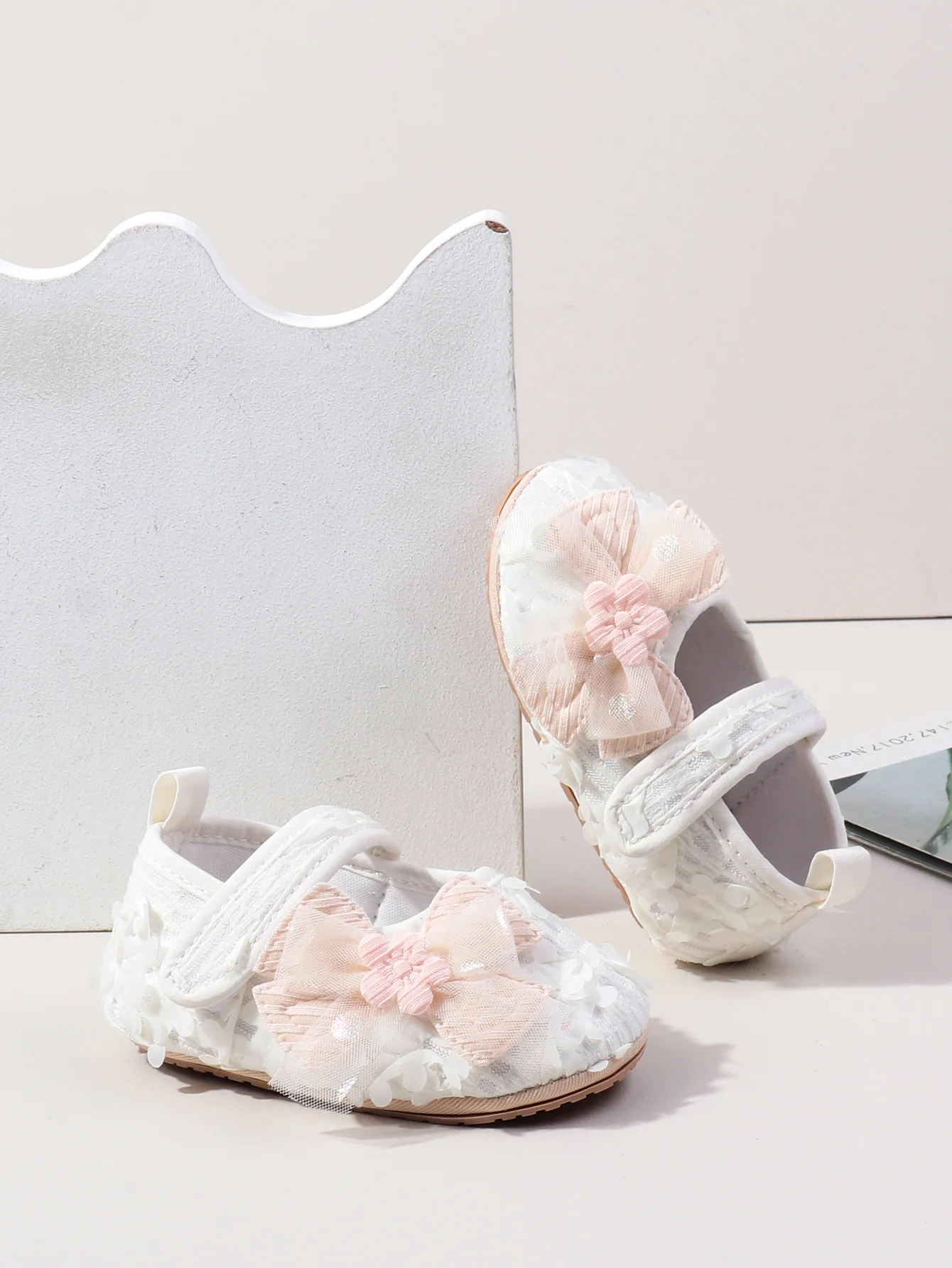 Newborn Baby Girl Shoes: Beautiful Flower Fairy Princess First Walking 12 kf S007bba54fef849a5b8e77f61c1b7317bh