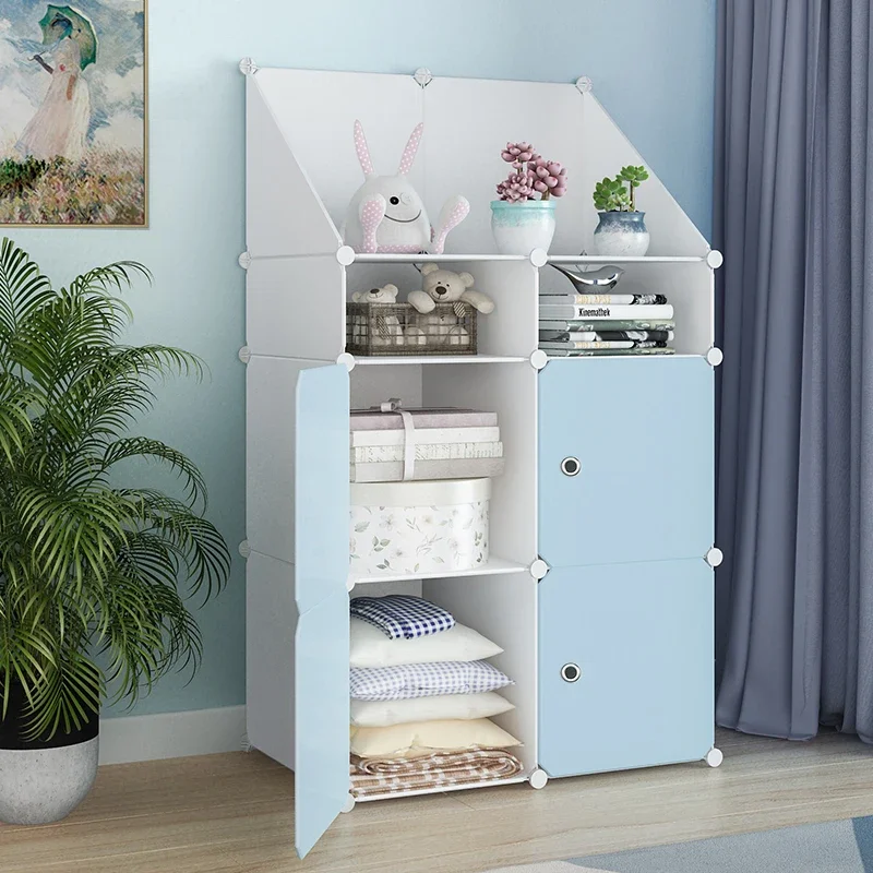 Nordic Cheap Wardrobe Storage Open Simple Foldable Living Room Space Saving Clothes Closet Partitions Ropero Salon Furniture