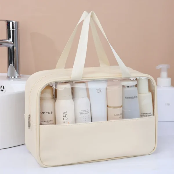 Portable Travel cosmetic bag Women Transparent Makeup Bag Large-Capacity Bath Wash Bags Multifunction Waterproof Storage Case - Image 4