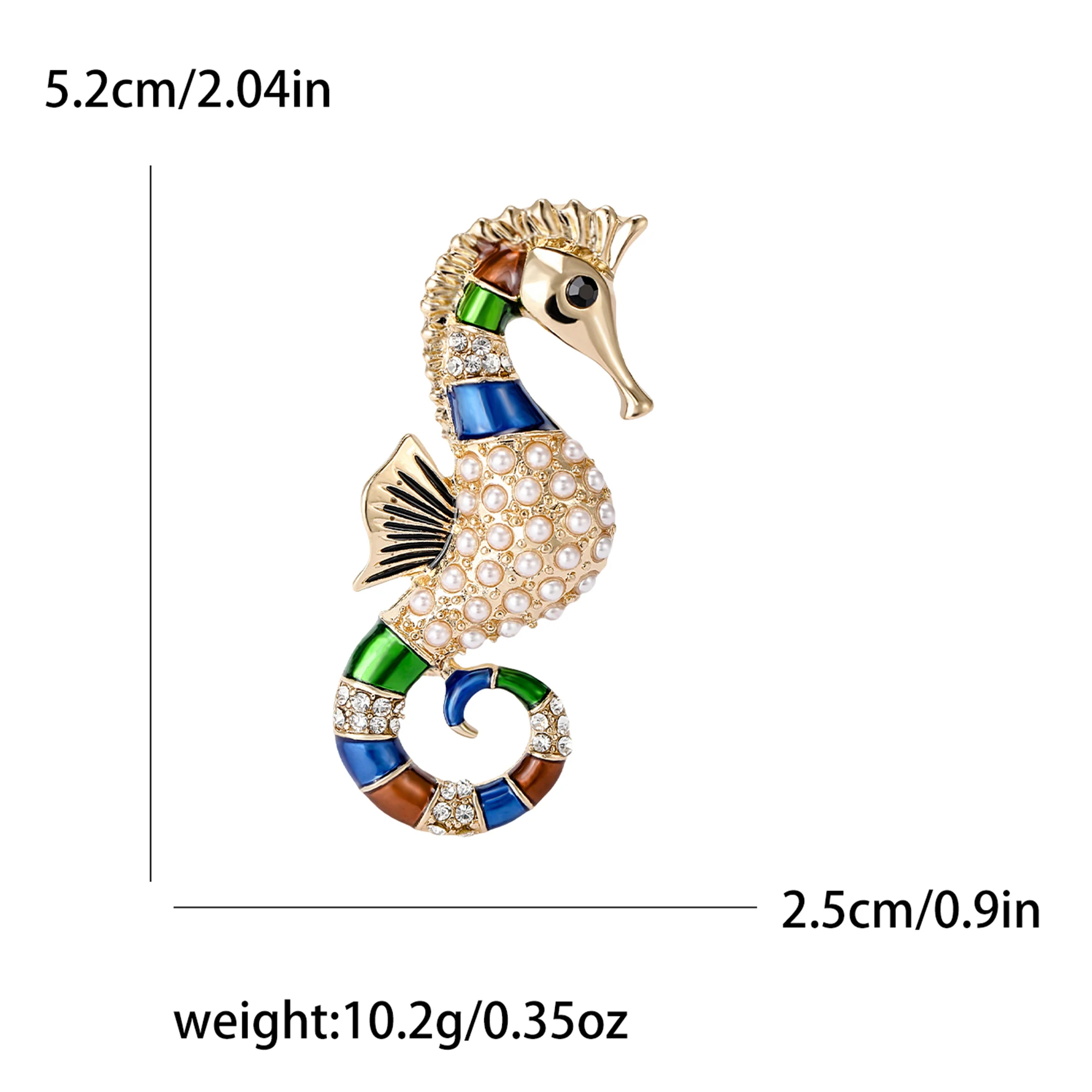Rhinestone Goldfish Brooch: Pearl Aquatic Life Pins, Office/Party Gifts 5 kf S022f6145f41a4af4bfa60dcba6d83878U