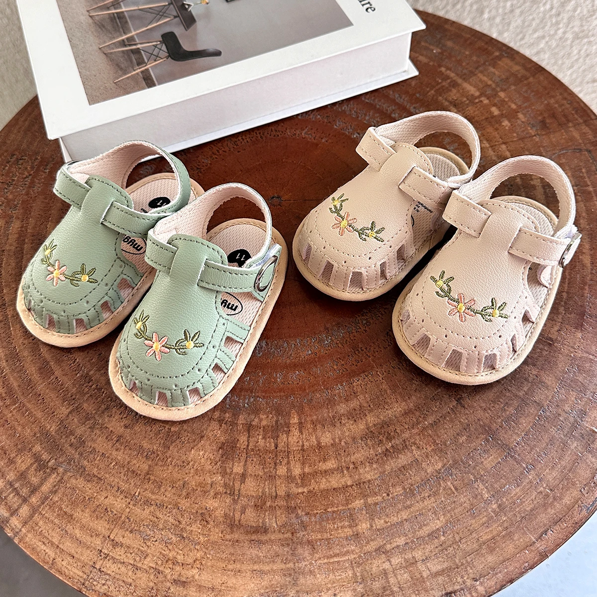 Infant Boy Girl Sandals: Summer Wedding Dress Flat Shoes First Walkers 11 kf
