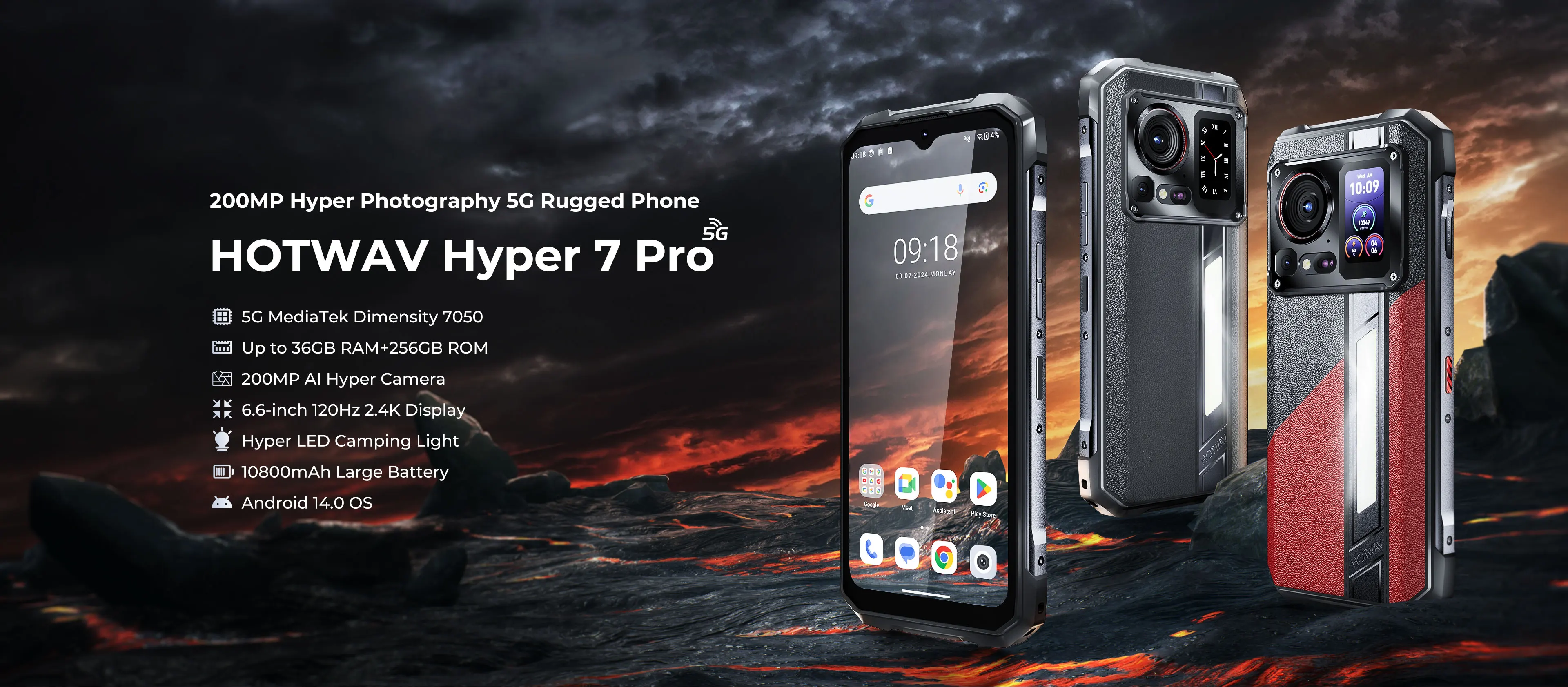 HOTWAV Hyper 7 Pro 5G Rugged Phone: 200MP, 120Hz, 10800mAh Battery 10 kf S02bbf8f7c164408da48db251165fcc08k