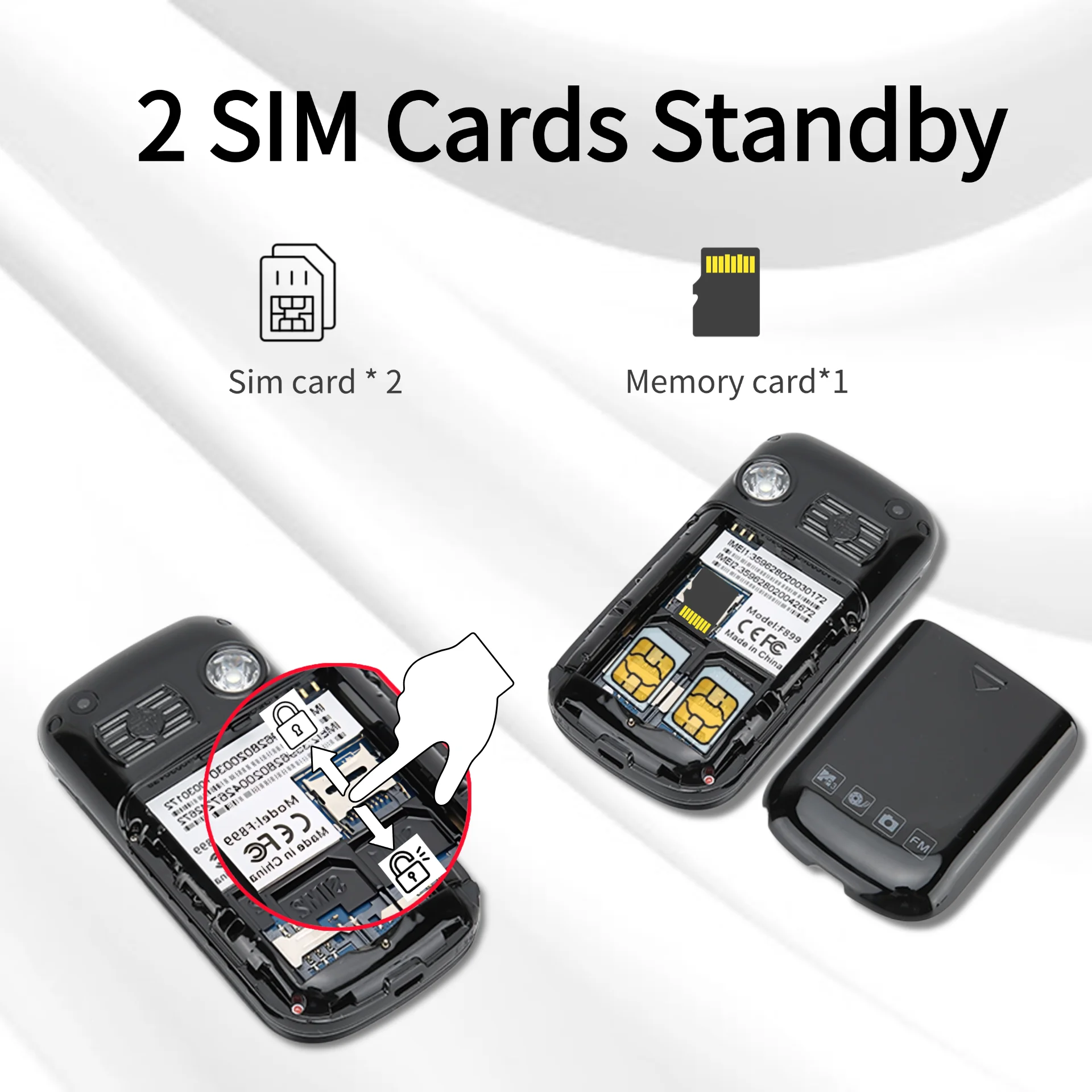 Senior Flip Dual Display Phone: Large Button, Speed Dial, SOS Call 26 kf S04814e52688c46f3ab256aae6524dd4bm