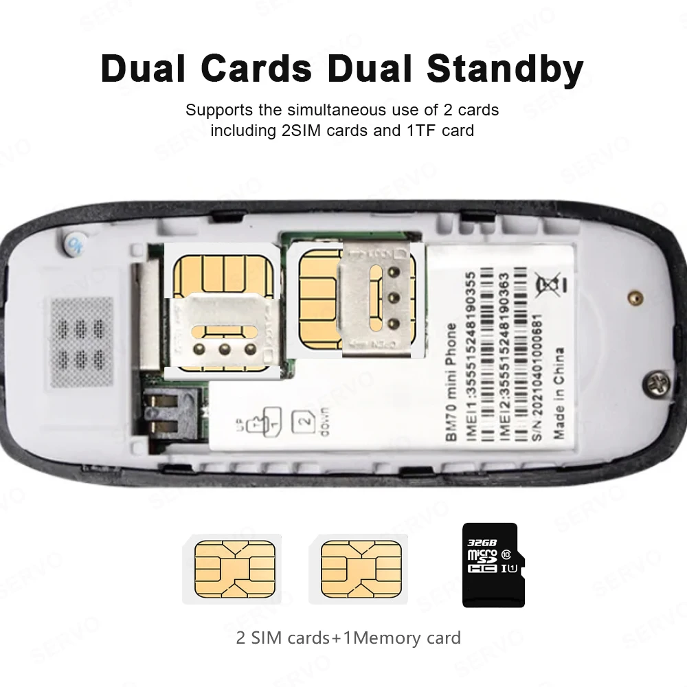 SERVO 2G GSM Mini Phone: Auto Call Record, Magic Voice, Low Radiation 9 kf S050014dc00834d6f9093358c3bc70bb0C