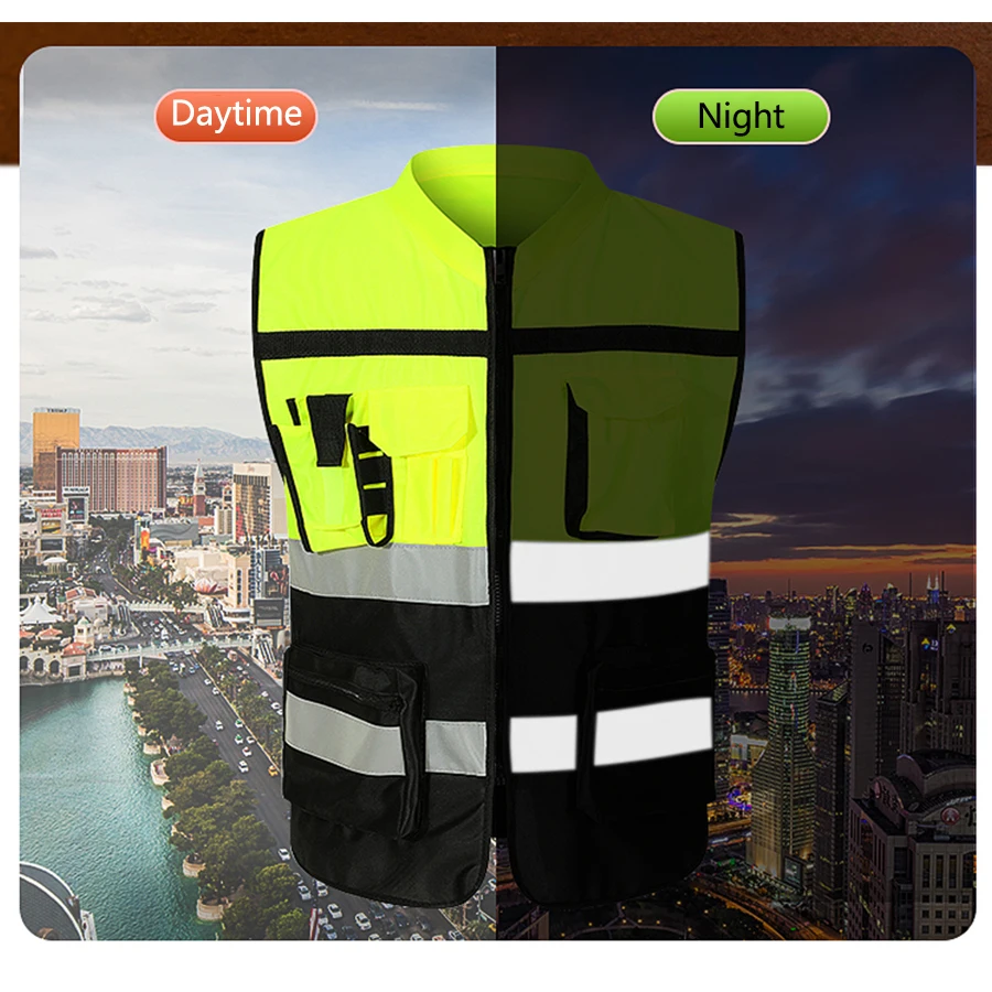 Night Walking Highlight Vest: Outdoor Adjustable Safety Biking Gear 9 kf