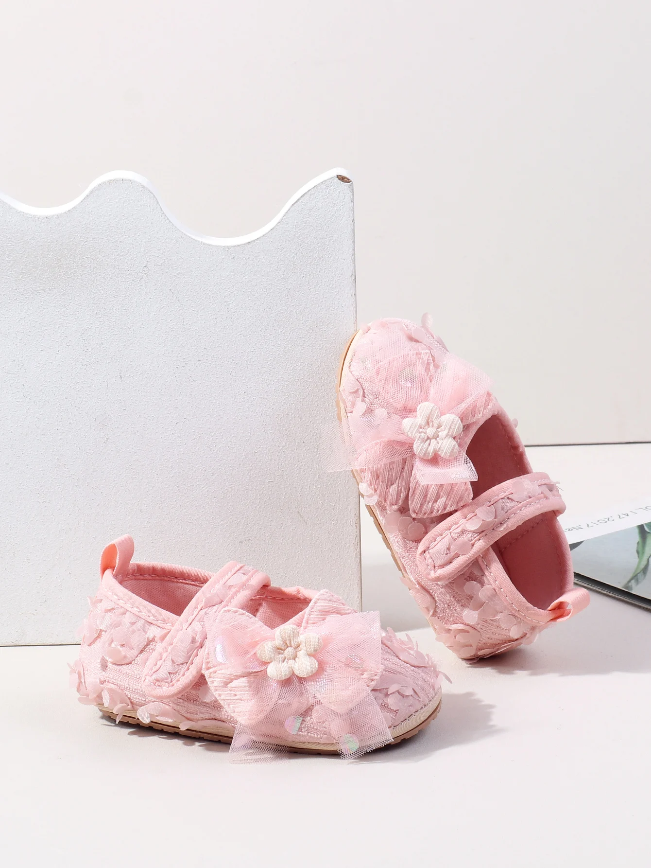 Newborn Baby Girl Shoes: Beautiful Flower Fairy Princess First Walking 16 kf S0811ac84711243a997d89aaef5f073ban
