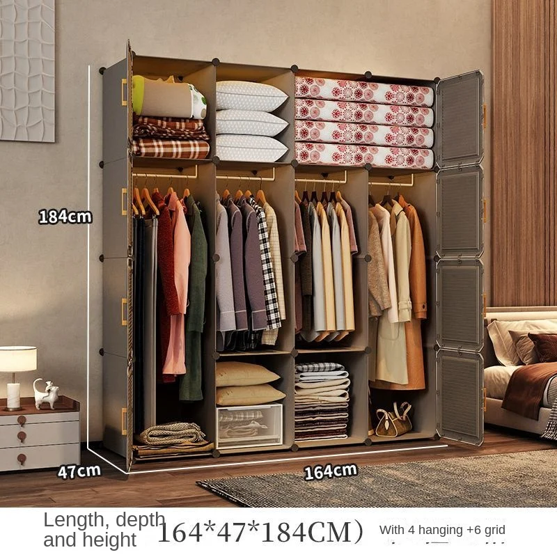 Household Wardrobe Organizer: Dustproof Collapsible Storage Cabinets 34 kf S0a69263d664a4d61bb2db8bf84771c1ec