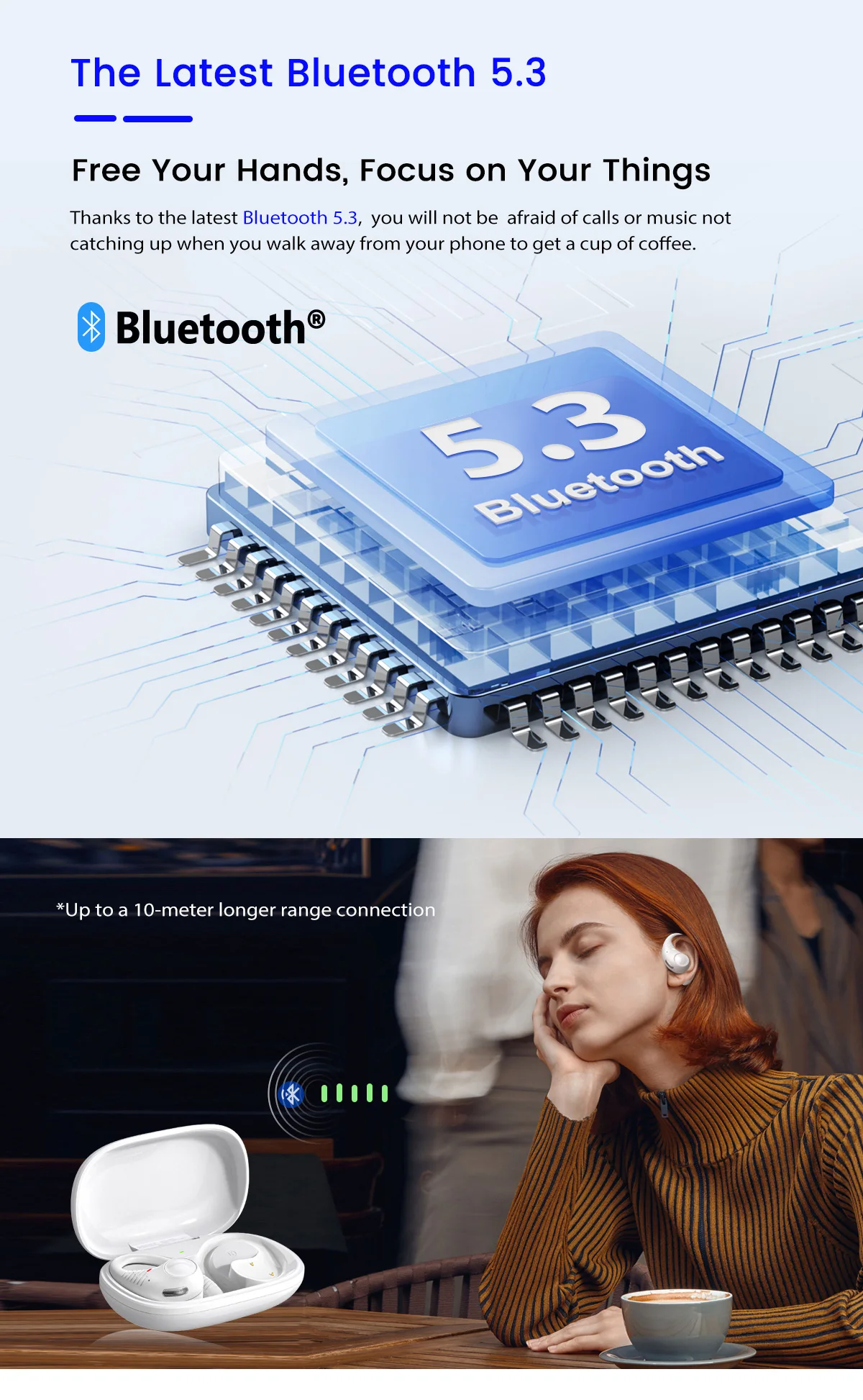 Blackview Airbuds 10: TWS Open Ear Headphones, Bluetooth 5.2, Air Conduction 23 kf S0bc49b47fe42443abae89f0815243995P