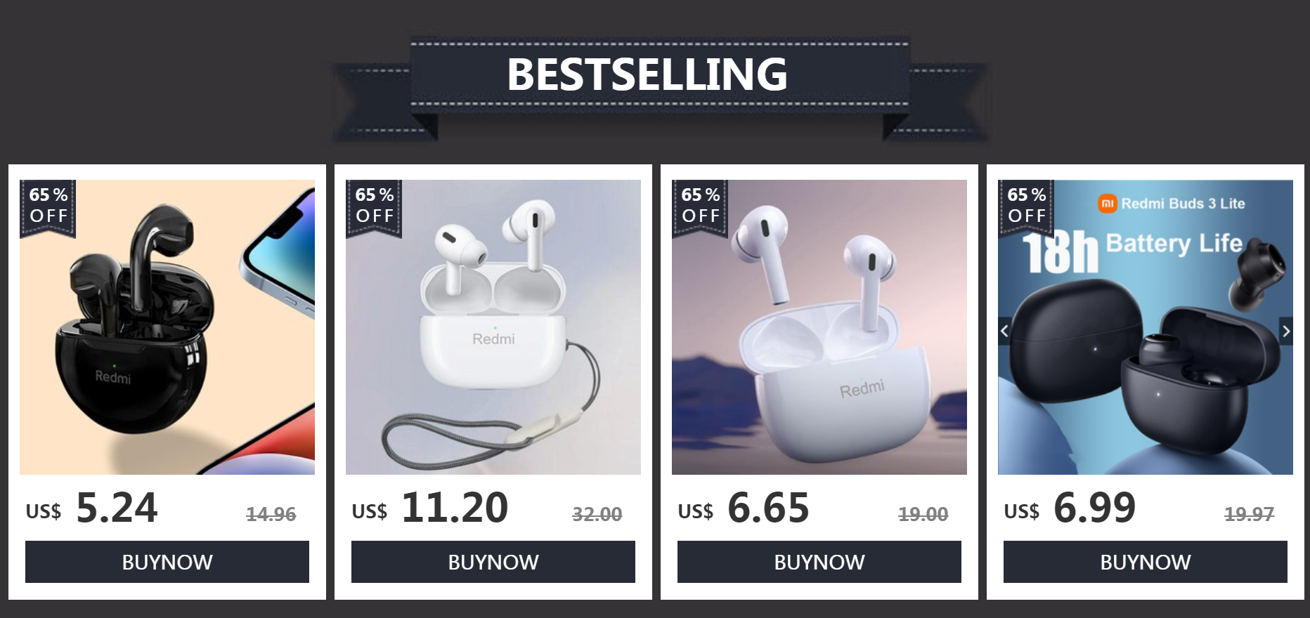 Xiaomi Redmi Airdots 2: Mini Wireless Earbuds, Sport/Gaming Headset w/ Mic 7 kf S0ebf221b6d654f6781a5df746c16e09ba