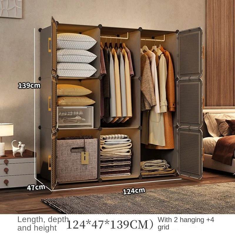 Household Wardrobe Organizer: Dustproof Collapsible Storage Cabinets 24 kf S0ecbcbde2e124a538a7338a6143a693fP