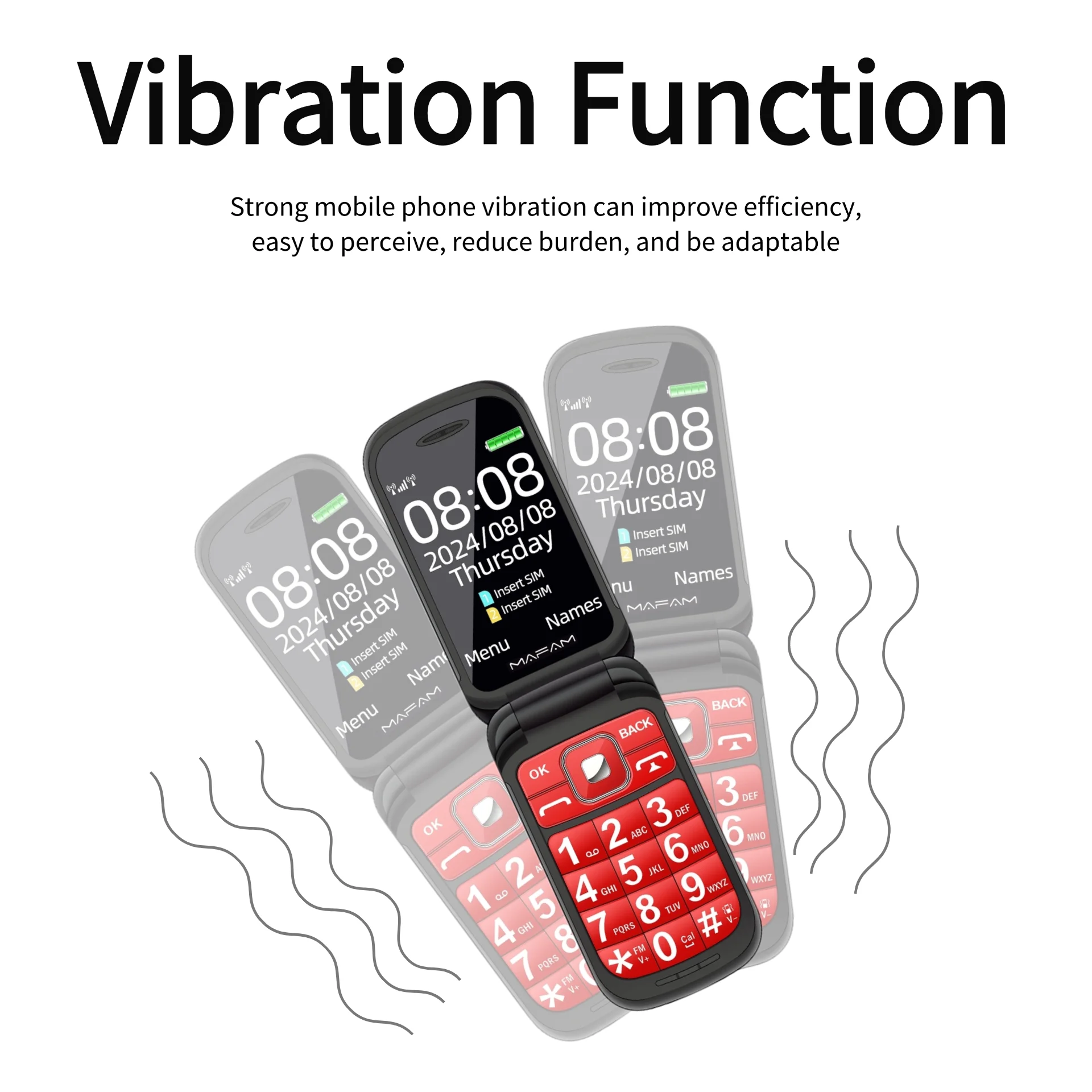 Senior Flip Dual Display Phone: Large Button, Speed Dial, SOS Call 19 kf S1113d6b8516b4d409e13b983c11d5aa5m