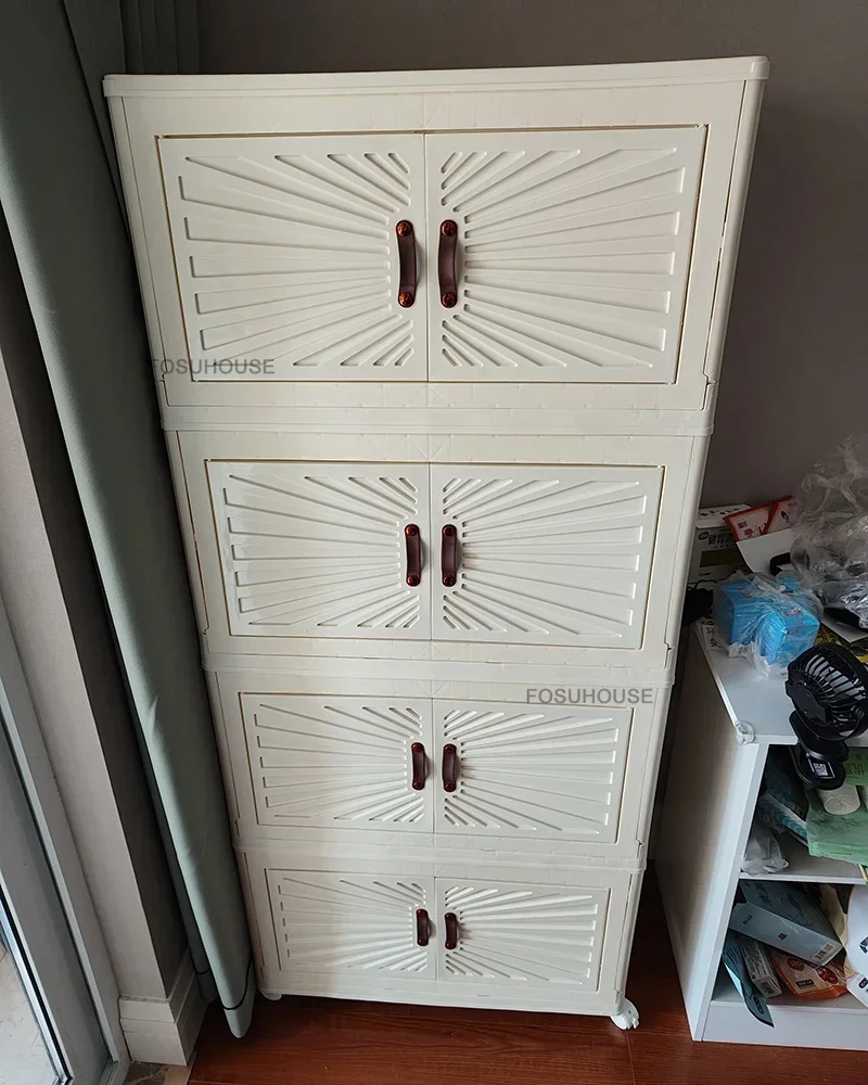 Nordic Folding Wardrobe: Simple Multi-Layer Closet Storage Locker 8 kf S134f46e4a45d4e4095bbe6ef7f43fc21g