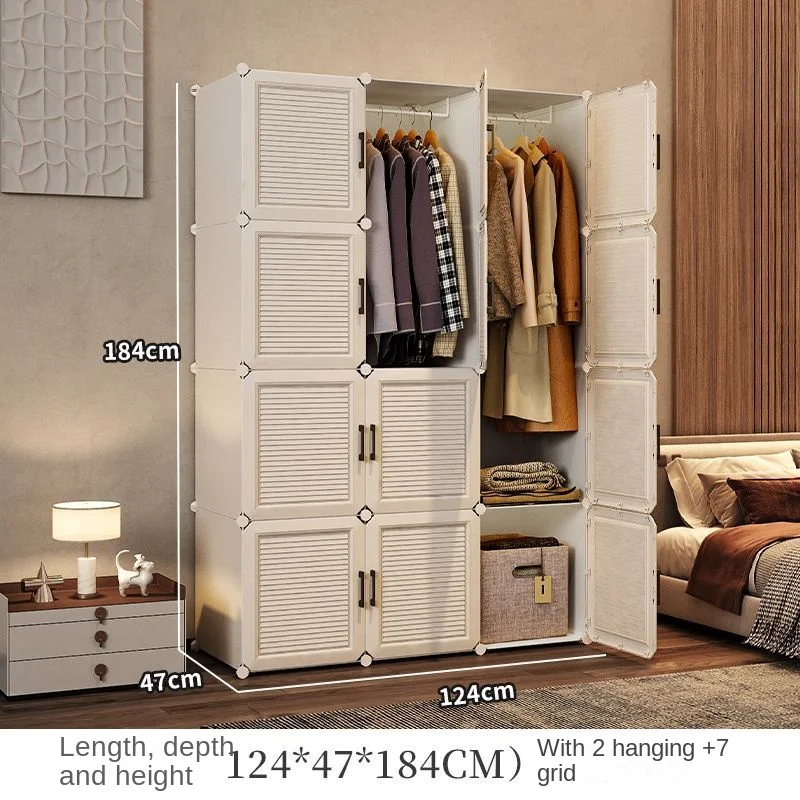 Household Wardrobe Organizer: Dustproof Collapsible Storage Cabinets 26 kf S1408293501854ac698bbd424ce405e6eU