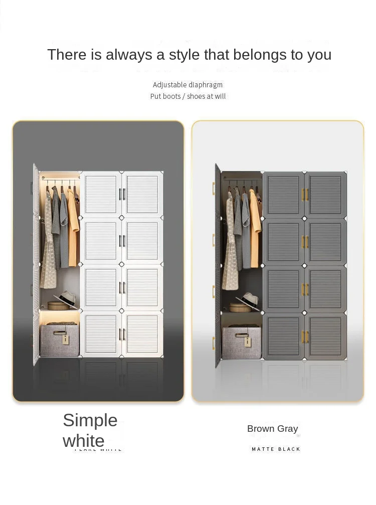 Household Wardrobe Organizer: Dustproof Collapsible Storage Cabinets 19 kf S1539fd897f35431895a855fec9af4ab2S