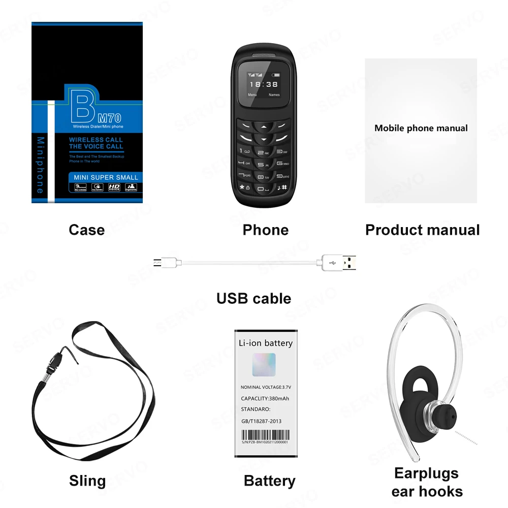 SERVO 2G GSM Mini Phone: Auto Call Record, Magic Voice, Low Radiation 7 kf S16675457ee0e47248a253b8706c66a37C