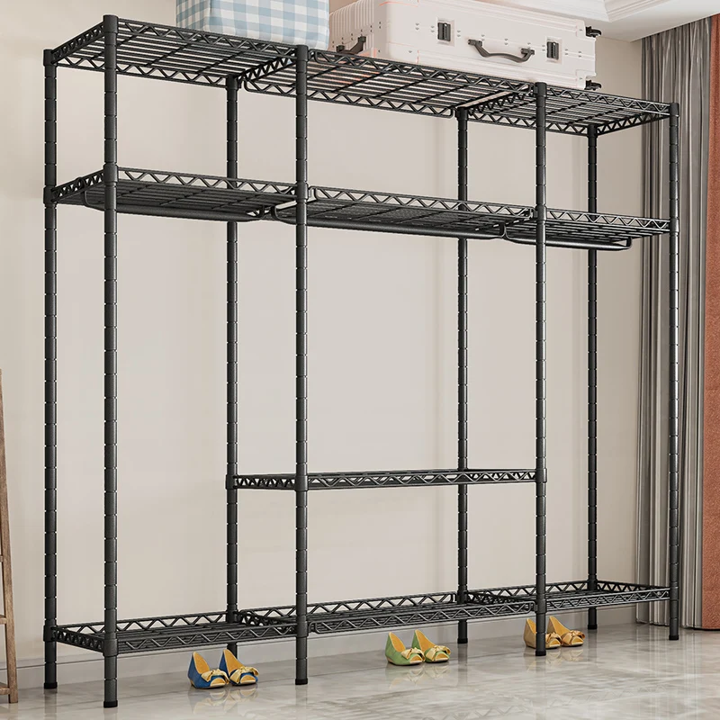 Factory Production Big Metal Fabric Foldable Wardrobe and Good Quality of Metal Fabric Wardrobe Support OEM Fabric Wardrobe