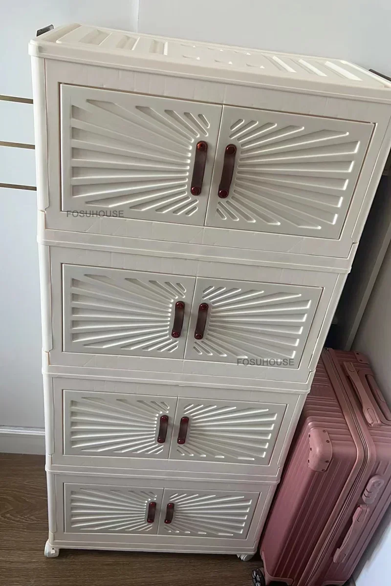 Nordic Folding Wardrobe: Simple Multi-Layer Closet Storage Locker 9 kf S17c6b3facff24467b17d9374e65be998K