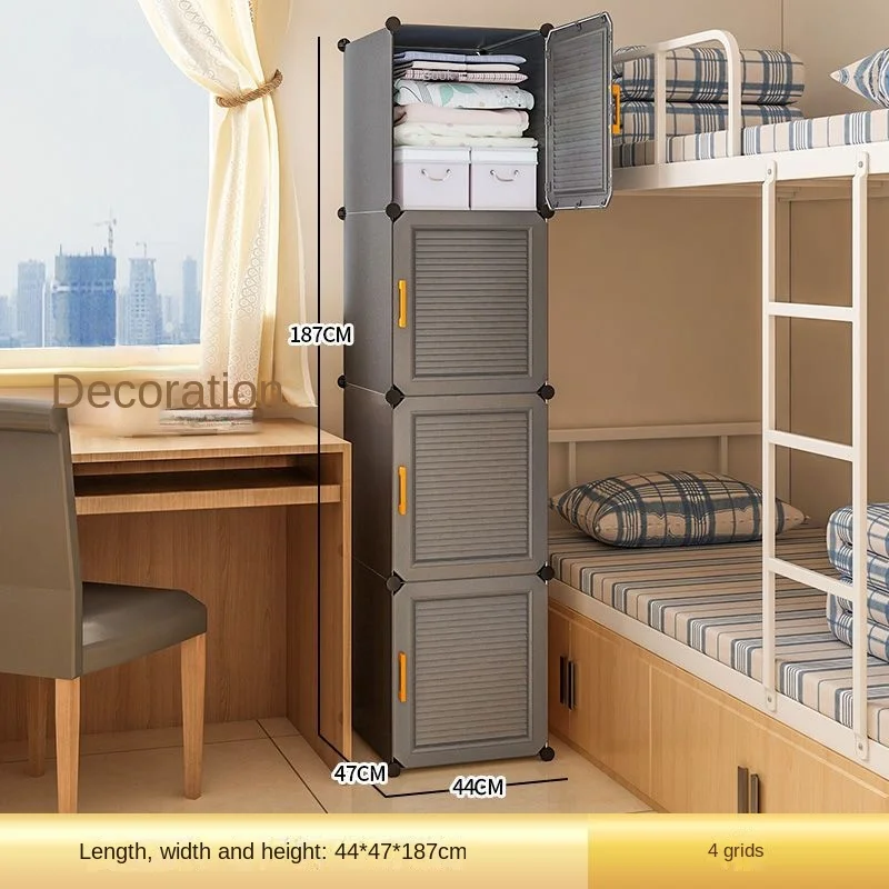Household Folding Wardrobe: Dustproof Plastic Collapsible Storage Closet 19 kf S1938cc5ff42b42bca678a4c6e3ad4e96U