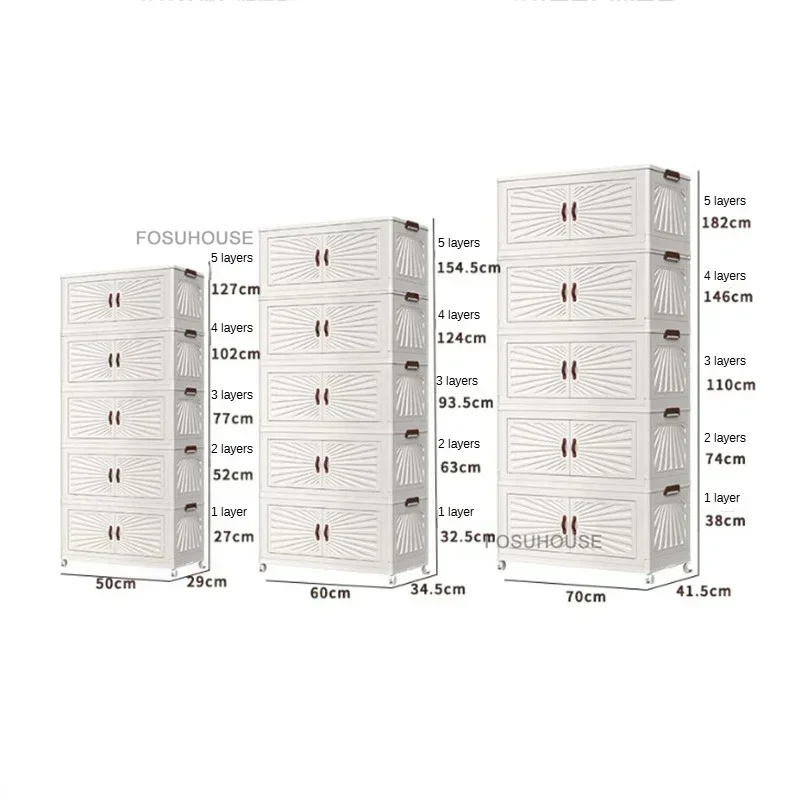 Nordic Folding Wardrobe: Simple Multi-Layer Closet Storage Locker 7 kf S1e4019a147784037a630473eb50e1b5aS