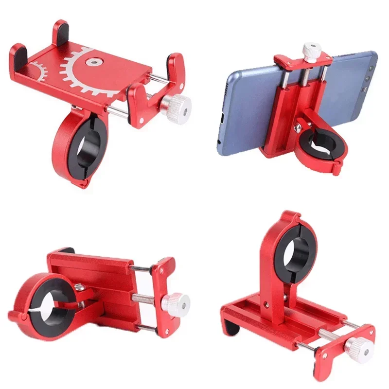Metal Riding MTB Motorcycle Bicycle Phone Holder Aluminum Alloy Anti-slip Bracket Support GPS Clip Bike Phone Stand for iPhone