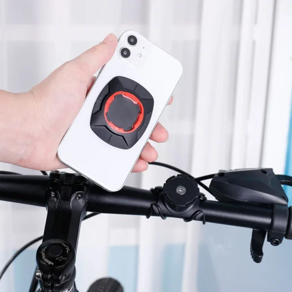 Bicycle Handlebar Blue Phone Stand Motorcycle Bike MTB Phone Holder Security Lock Adjustable Support Bicycle Mount Bracket - Image 2