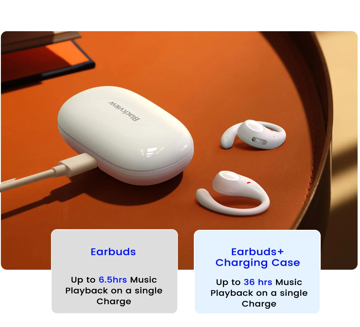 Blackview Airbuds 10: TWS Open Ear Headphones, Bluetooth 5.2, Air Conduction 25 kf