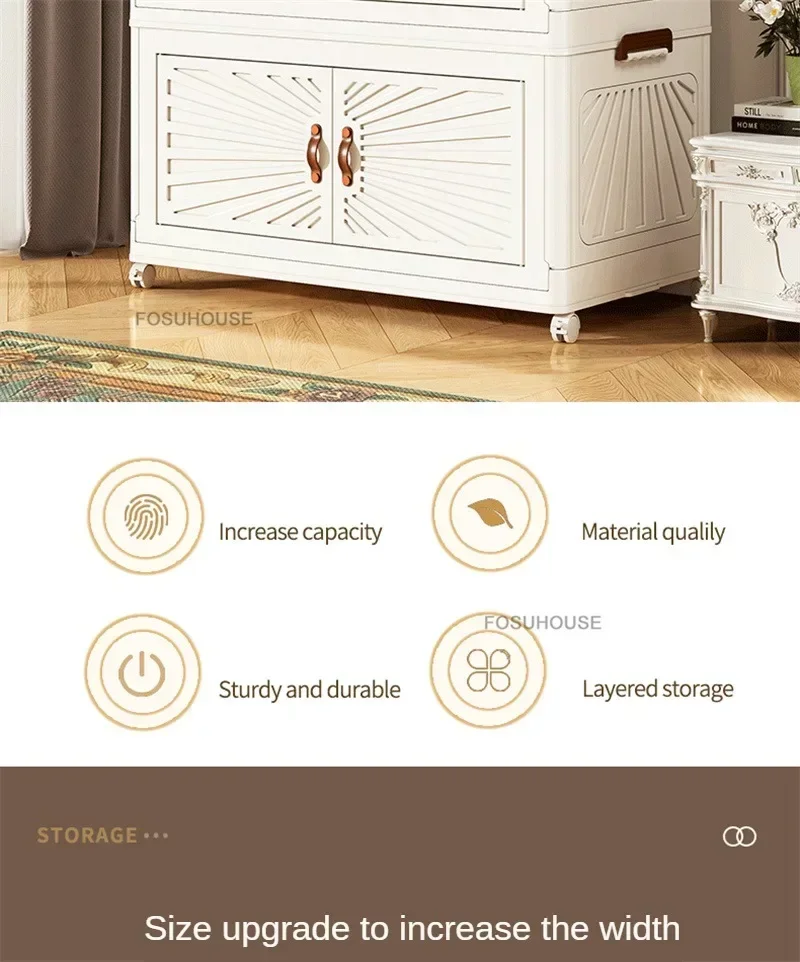 Nordic Folding Wardrobe: Simple Multi-Layer Closet Storage Locker 26 kf S22952596e8d7426f94b77243a4a86953f
