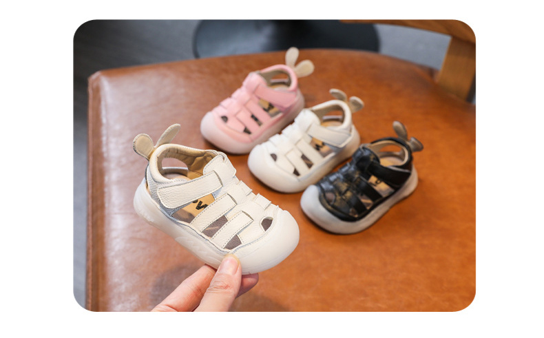 Baby Girls Boys Sandals: Genuine Leather Soft-Soled School Beach Shoes 9 kf S2365632cd2234ef0a95d486aad2017b3n