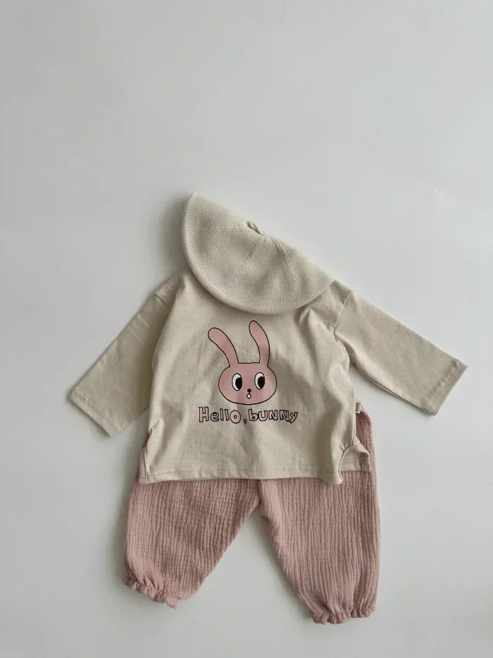 Organic Cotton Baby Pants: Newborn Toddler Cute Print Soft Muslin Capris 17 kf S2c759b487a5a4ac8846384c59a244467n