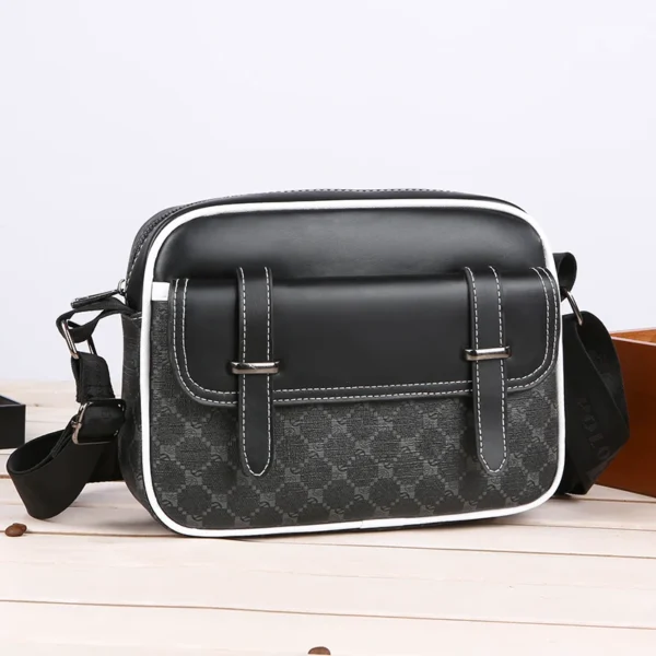 Fashion Men's Satchels Bag High Quality Soft PU Leather Male Flap Handbag Casual Men Shoulder Bag Clutches Tote Bag - Image 3