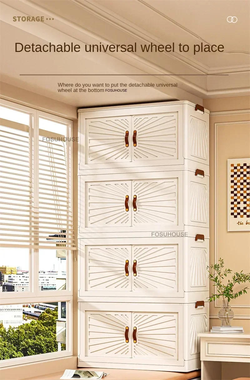 Nordic Folding Wardrobe: Simple Multi-Layer Closet Storage Locker 22 kf S2e3f7bddf97f427eaaef3c5a9f0dd414d