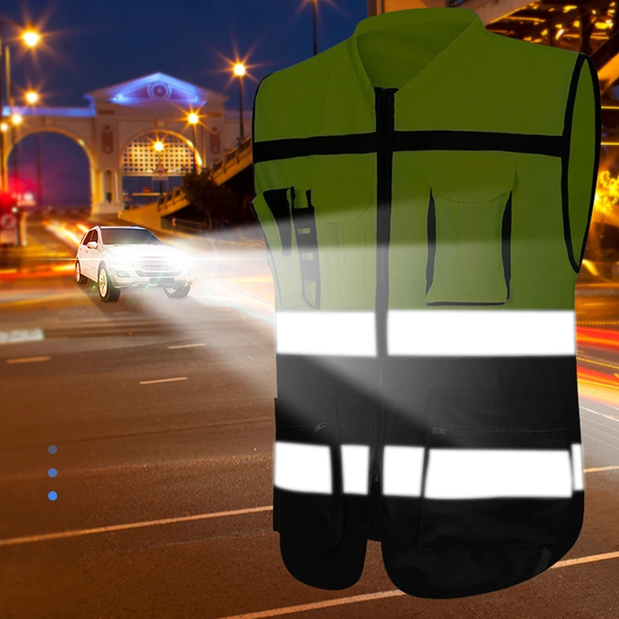 Night Walking Highlight Vest: Outdoor Adjustable Safety Biking Gear 15 kf S350af0a3629b4414b27c35224b5f6459D