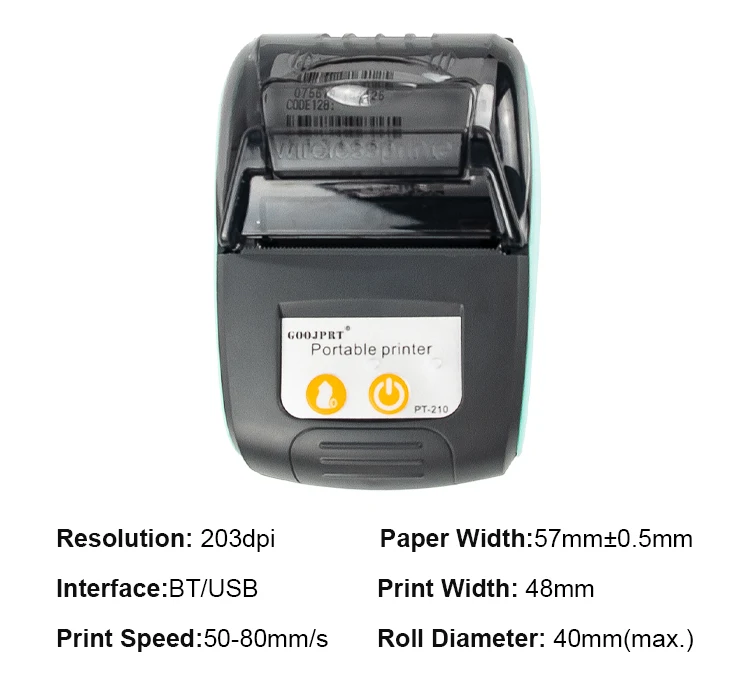 Mini Thermal Receipt POS Printer: Wireless Bluetooth 58mm Bill/Ticket 12 kf S387c326ef86040319f079cea358b1ed22