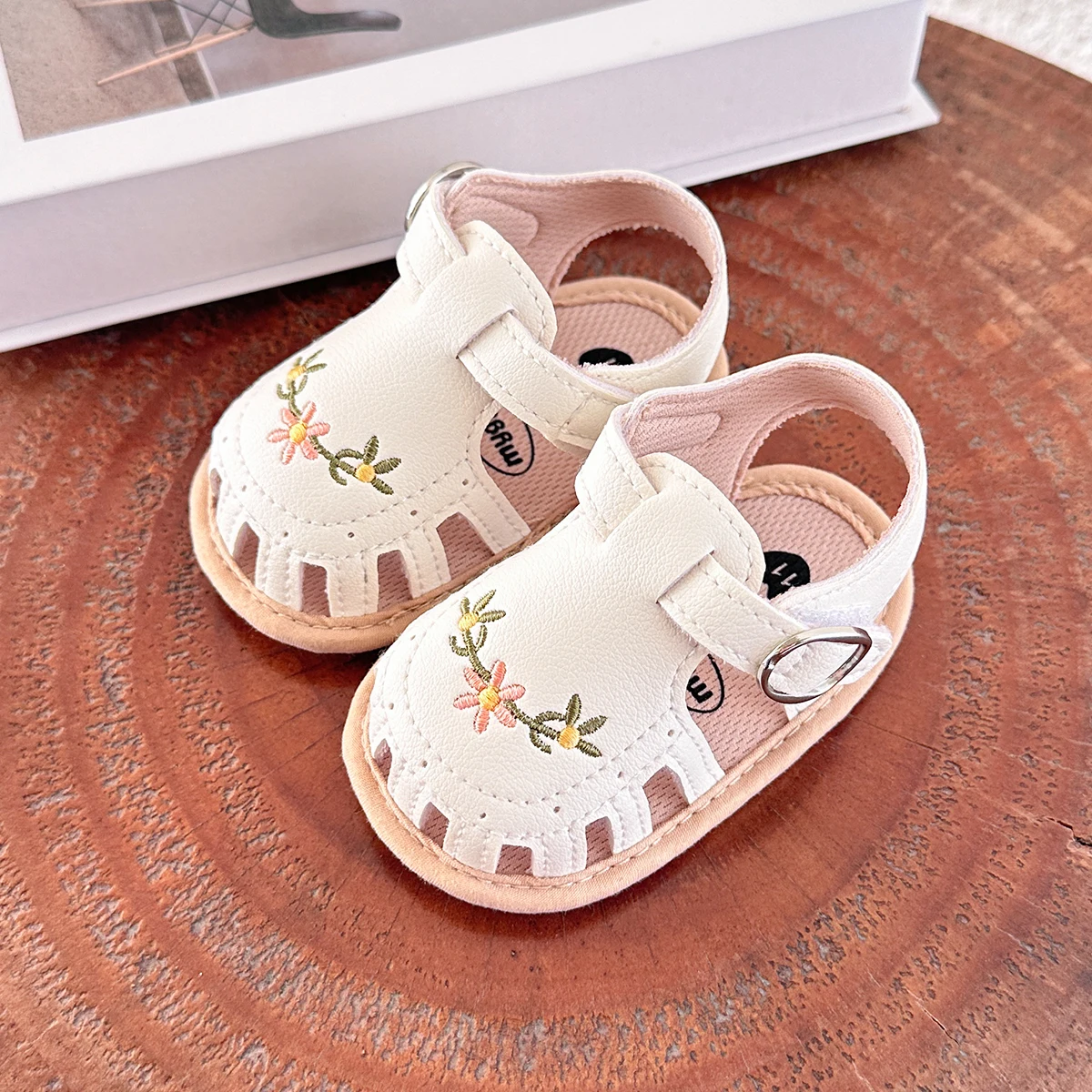 Infant Boy Girl Sandals: Summer Wedding Dress Flat Shoes First Walkers 12 kf S3af1471b27684d8fb20e5ea893bb911dl