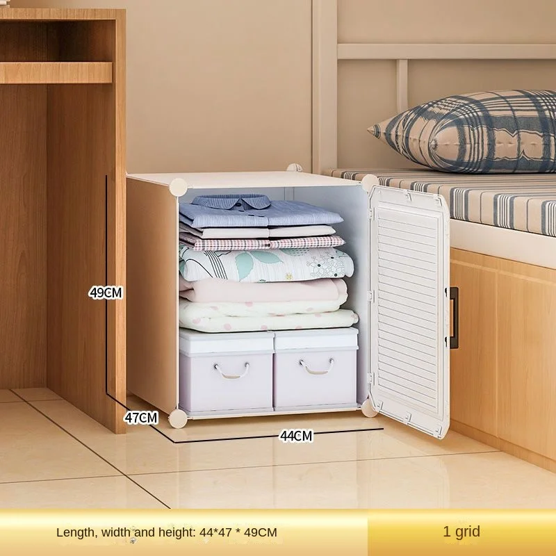 Household Folding Wardrobe: Dustproof Plastic Collapsible Storage Closet 15 kf S3e6173b9289d42deaa1d1b25b14bb5113