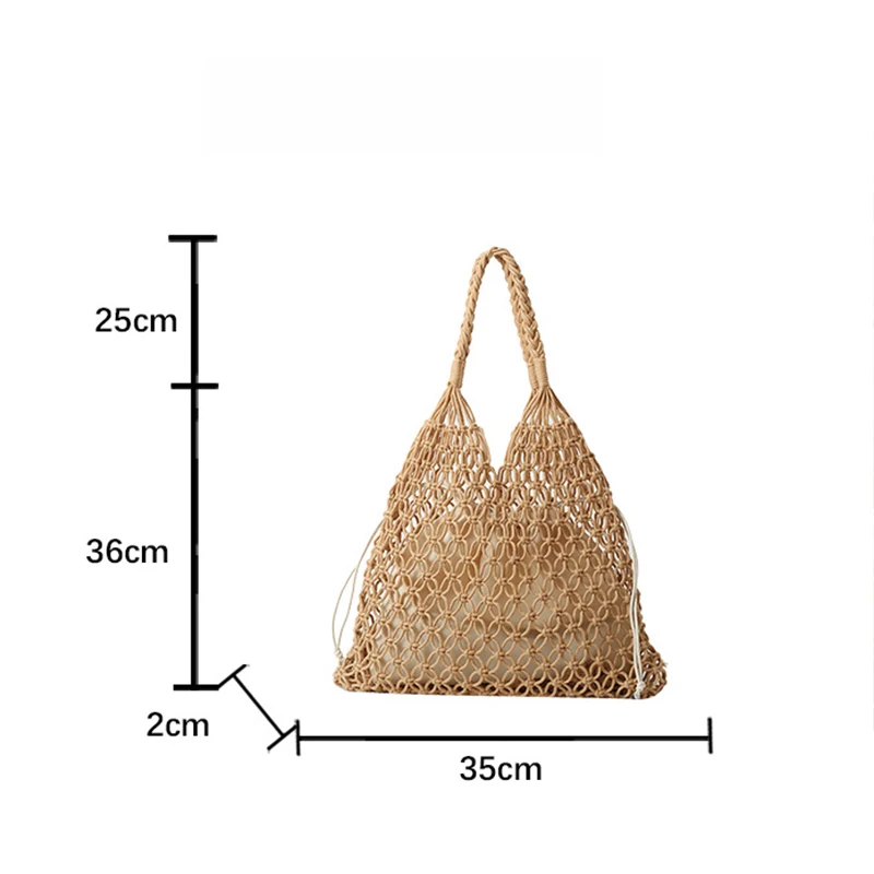 Woven Boho Shoulder Bag: Handmade Knitted Large Capacity Beach Tote 29 kf S3eb4e8cf63664f82a1944dca2b366f79q