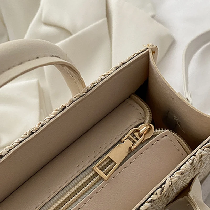 Grass Woven Crossbody Bag: Japanese Flower Handbag, Fashion Shoulder Bag 37 kf S3ffe1e4f218947898e1736ef206b88c5J