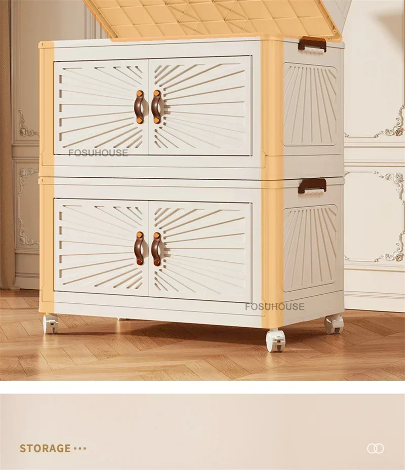 Nordic Folding Wardrobe: Simple Multi-Layer Closet Storage Locker 28 kf S4096d03a76704d658e4dfce9b5fed906s