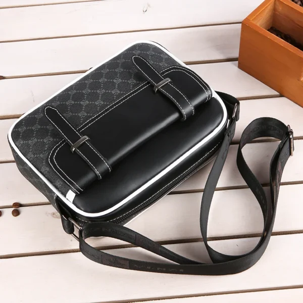 Fashion Men's Satchels Bag High Quality Soft PU Leather Male Flap Handbag Casual Men Shoulder Bag Clutches Tote Bag - Image 4